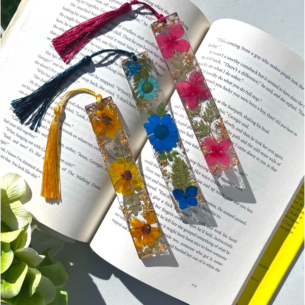 📖 Resin Flower Bookmarks💐